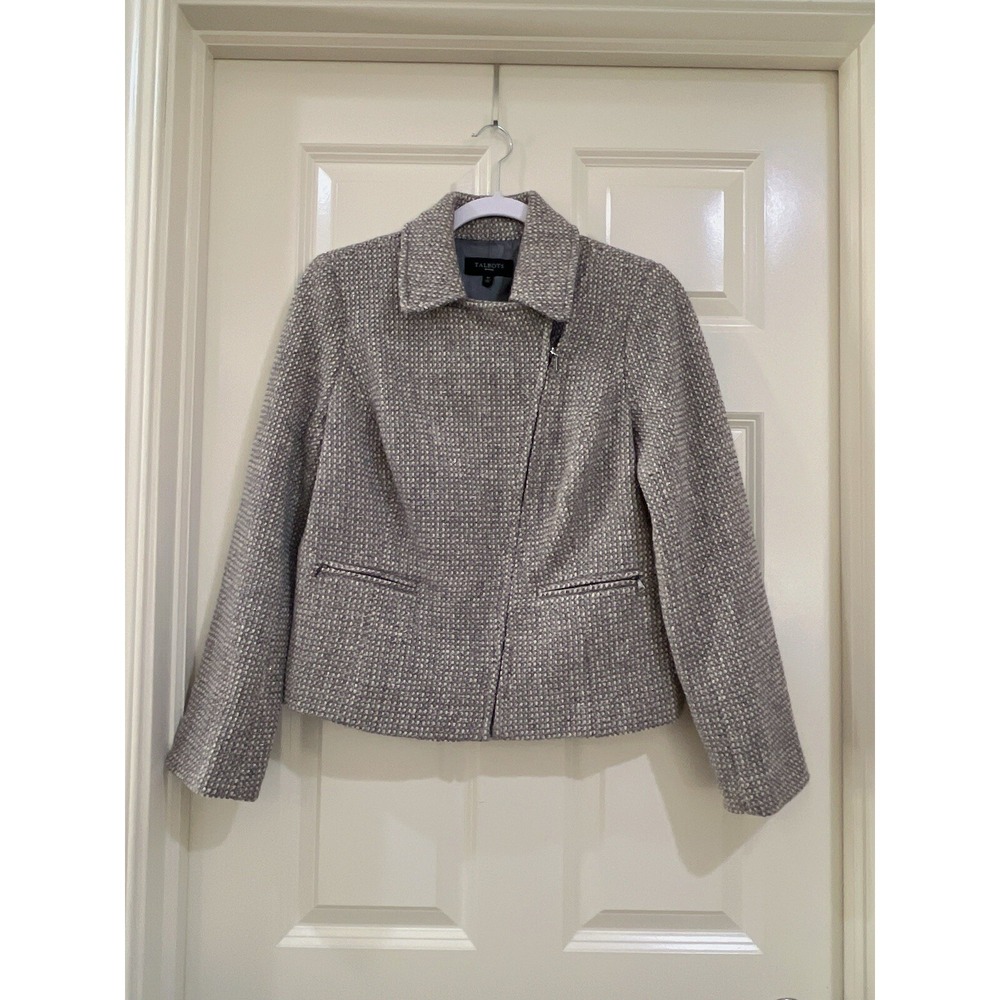 talbots women wool coat size 6P